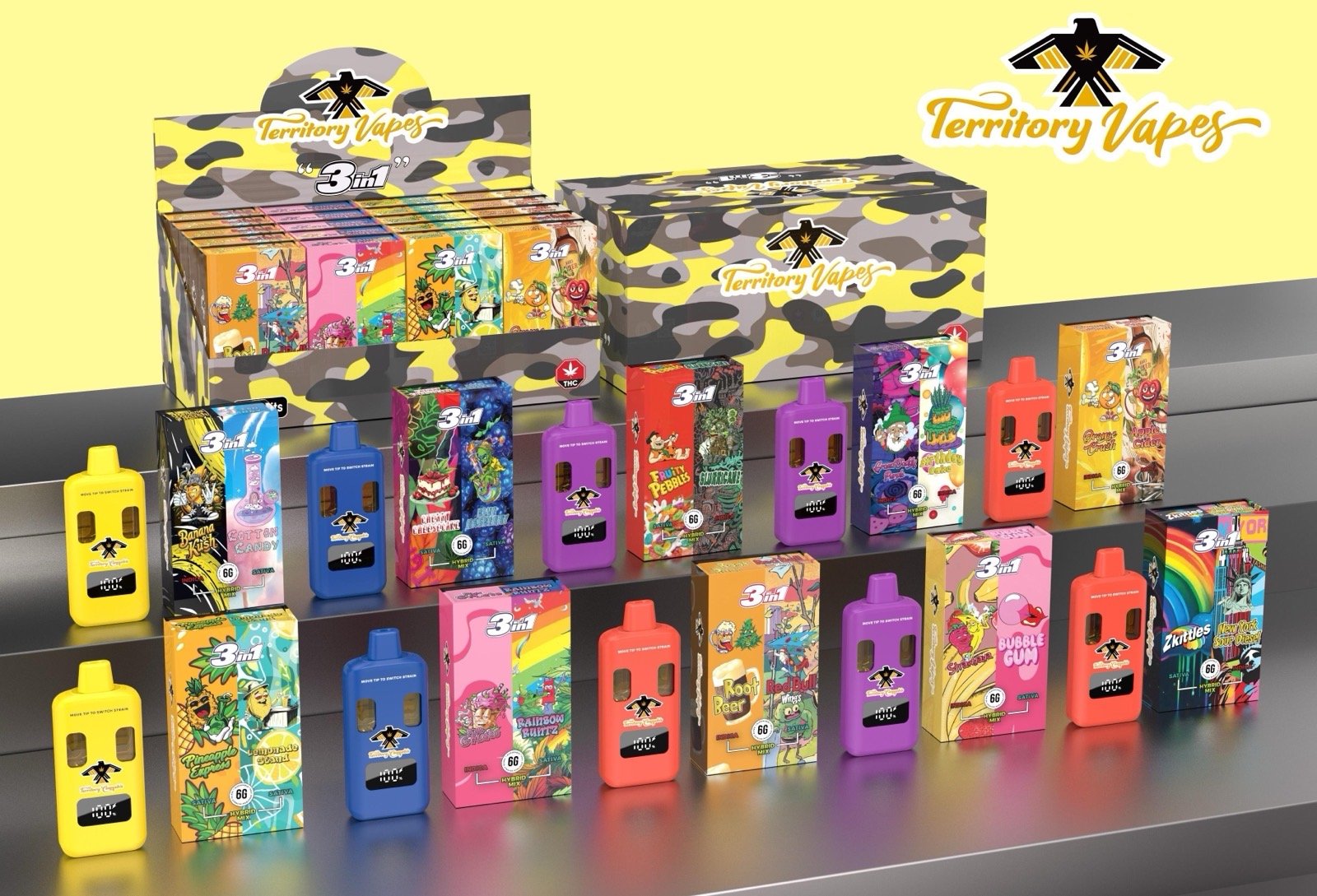 6G Territory Vapes | 3 in 1 ~CANNABIS TUNNEL